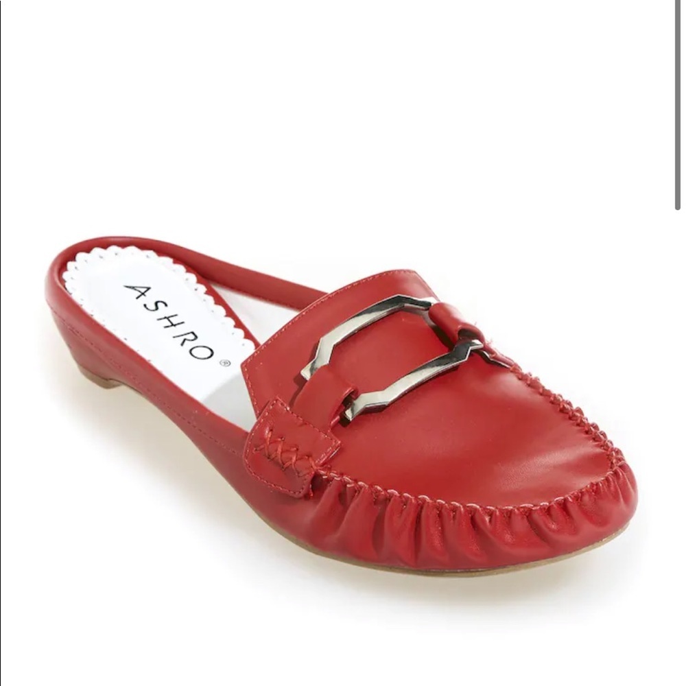 Ashro Red Loafers Size 7.5